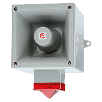 HAL121HAC230G/R Hootronic сирена со светодиодным проблесковым маяком, красный, 121 dB, 230V AC