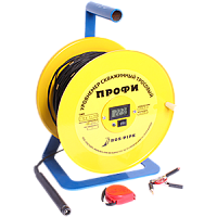 УТСК-ТЭ-400 уровнемер скважинный тросовый электроконтактный с термометром (одножильный трос 400 м, метки через 1 м, диаметр датчика 14 мм)