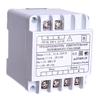 Е854B-(0...5А) преобразователь измерительный переменного тока в выходной сигнал 4-20 мА