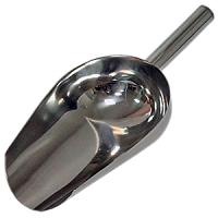 Совок для сыпучих продуктов из нержавеющей стали, 300x130x65 мм