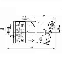 ВВ-2-03 выключатель взрывозащищенный, вид приводного устройства - толкатель с роликом на рычаге, L=1м