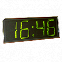 Импульс-415-SS-G часы электронные вторичные офисные (зеленая индикация)