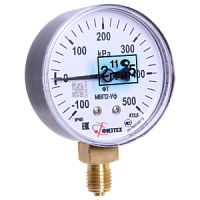 МВП2-Уф-(-0,1-0,06...2,4)МПа-кт.2,5-d.63-IP40-М12х1,5-РШ-У2 мановакуумметр