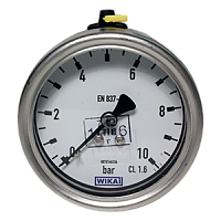 232.50.063-(0-1)МПа-сзади-G1/2B-кл.т.1,6 манометр из нержавеющей стали