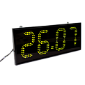 Импульс-413-T-G часы электронные офисные с датчиком температуры (зеленая индикация)