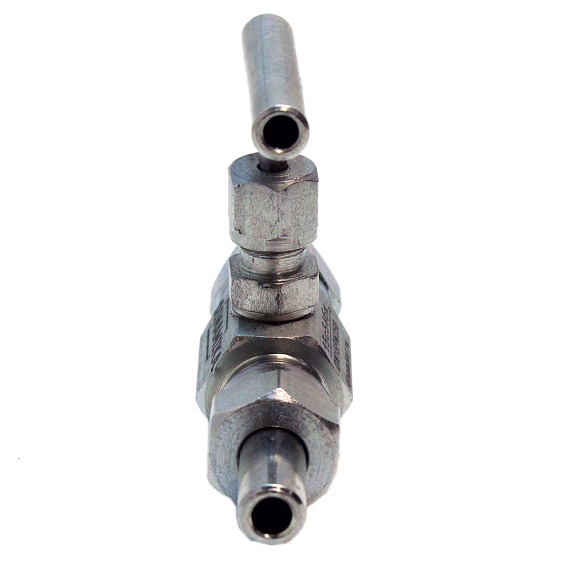 15с54бк-Ду15-Ру250-(М22х1,5)ц/ц-СШН-ст.35 клапан запорный со штуцерно-ниппельным соединением, Изображение №1