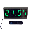 Электроника7-276СМ4Т часы электронные офисные вторичные, 0.5 кд (зеленая индикация), датчик температуры