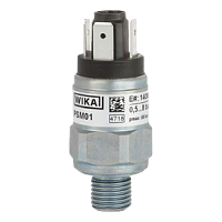 PSM01-NO-(30-320)бар-G1/8B-6,3х0,8/3pin-нерж.ст.-PTFE/NBR реле давления