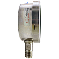 ТВ-521Р.00-(-0,1...0)МПа-G1/2-кл.т.1,0 вакуумметр коррозионностойкий