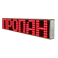 Импульс-530-96x8-RS232-R табло-бегущая строка для помещений с преобразователем интерфейса USB-RS232 (красная индикация)