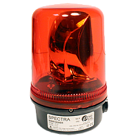 B400RTH230B/R Spectra маяк проблесковый вращающийся с галогенной лампой 40W, красный, 230V AC