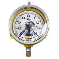 ДМ2005фСг1Exd-Кс-(0-0,6...60)МПа-кл.т.1,5-d.160-IP54-М20х1,5-РШ-У1-шильд манометр электроконтактный взрывозащищенный коррозионностойкий