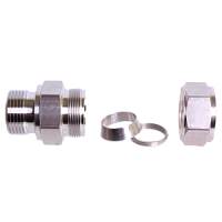 COM-20M-12G штуцер с наружной цилиндрической резьбой под металлическое уплотнительное кольцо O.D.