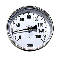 A50.10.063-(0...+160°С)-40х9мм-G1/2B-кл.т.2,0 термометр биметаллический с защитной гильзой (шток медный сплав)