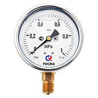 ТВ-320Р.00-(-0,1...0)МПа-M12х1,5-кл.т.1,5 вакуумметр технический