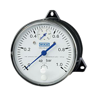 DPG40.100-(0-0,25)бар/25бар-снизу-2хG1/4внутр-NBR-кл.т.2,5 манометр дифференциального давления DELTA-plus