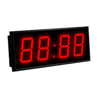 Импульс-NOVA-100-ETN-NTP-APoE-BPN-R часы электронные вторичные офисные (красная индикация)
