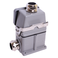 РСГ-48-16-БН-КП-ПГМ36 разъем силовой герметичный прямоугольный (48 pin, 16А, 500В, сальники металлические ПГМ36)