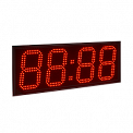 Импульс-418-T-ETN-NTP-ER2 часы-термометр электронные уличные (красная индикация)