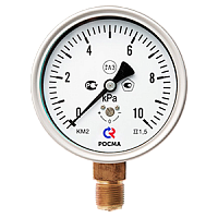 КМ-22Р-(0...2,5-60)кПа-кл.т.1,5 манометр для измерения низких давлений газов