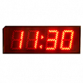 Импульс-408-ETN-NTP-R часы электронные вторичные офисные (красная индикация)