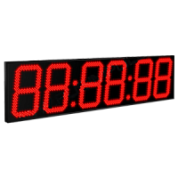 Импульс-431-HMS-T-R часы электронные офисные с датчиком температуры (красная индикация)