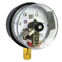 ТМ-510Р.04-(0...0,1-10)МПа-кл.т.1,5 манометр с электроконтактной приставкой