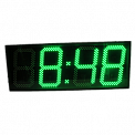 Импульс-427-SS-G часы электронные вторичные офисные (зеленая индикация)