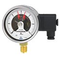 PGS21.160-(0-0,16)МПа-снизу-G1/2B-821.1-кл.т.1,0 манометр с электроконтактами