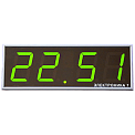 Электроника7-2100СМ4 часы электронные офисные автономные, 0.5 кд (зеленая индикация), NTP-синхронизация, LAN, питание PPoE