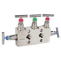 IV51-9-1/4NPTвнутр.-1/4NPTвнутр.-1/4NPTвнутр.-нерж.ст.-PTFE блок 5-вентильный для приборов измерения дифференциального давления