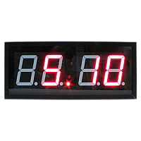 ЧС-100b-школа-NTP-R станция часовая с синхронизацией от NTP-сервера (красная индикация)