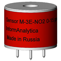 М-3E-NO2 сенсор электрохимический на диоксид азота, 0-15 ppm