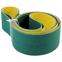 Ремень плоский с полиамидным сердечником 1,0 мм, 2340х110х3 мм, зеленый/желтый, минимальный диаметр шкива 115 мм