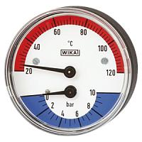 100.12.063-(0-4)бар-(0...+60)°C-сзади-G1/2B-кл.т.2,5 термоманометр