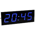 Импульс-NOVA-100-SS-B часы электронные вторичные офисные (синяя индикация)
