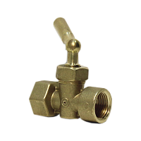 ICMA-151-Ду15-PN16-(-20..+230°C)-G1/2-внутр-внутр-латунь кран трехходовой