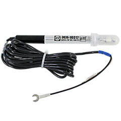 ЭСК-10317/4 pH-электрод стеклянный промышленный комбинированный (0...14pH; pHi=4,0; Ei=0мВ) (К220.1 - два наконечника, кабель 2200 мм)