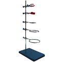ШЛ-03 штатив лабораторный Бунзена большой (3 кольца, 2 лапки)