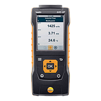 Testo-440dP прибор измерения скорости и оценки качества воздуха в помещении с сенсором диф. давления