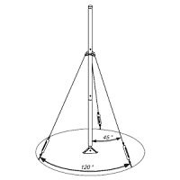 М-82-II мачта метеорологическая с забивными якорями 9,5 м (Эколог)