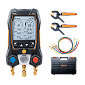 Testo-550s-комплект 3 в кейсе коллектор цифровой манометрический, смарт-зонды зажимы температуры, заправочные шланги, с Bluetooth