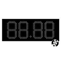 Импульс-627-N16x2-D27x5-EW4-DS-NB табло электронное для АЗС (бескопусное исполнение)