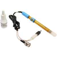 ЭСК-10609/7 pH-электрод стеклянный лабораторный комбинированный в пластмассовом корпусе со встроенным термодатчиком (0...12pH; pH=6,7; Ei=18мВ)