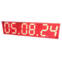 Кварц-6С часы электронные вторичные офисные с отображением секунд (красная индикация)