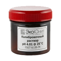 Раствор буферный калибровочный pH=4,01 для pH-метров, 80 мл (ЭкоЮнит)