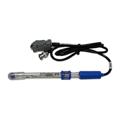 ЭСК-10605/4 pH-электрод стеклянный лабораторный комбинированный со встроенным термодатчиком (0...12pH; pH=4,0; Ei=0мВ) (К80.12 - разъем BNC + RCA, кабель 800 мм)