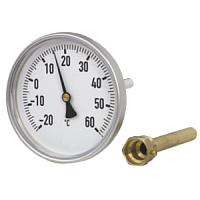 A46.20.100-(0...+120°С)-40х9мм-G1/2B-кл.т.2,0 термометр биметаллический с защитной гильзой
