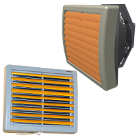 КЭВ-100M5W электротепловентилятор в пластиковом корпусе с водяным теплоносителем 48 кВт, 220 В, IP44